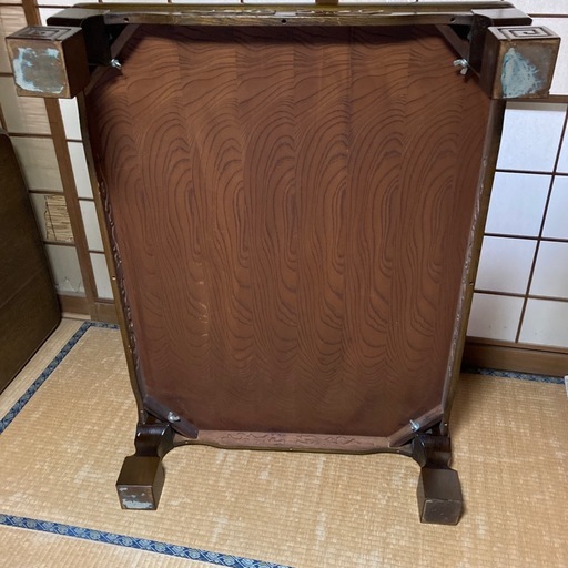 彫刻装飾付　テーブル　座卓　昭和 楽天市場】和室 座卓 ローテーブル 幅150cm 150×90 日本製 栓