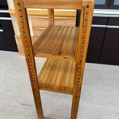 ★リユースのサカイ高崎店★TJ12233  木製ラック 茶 H123×D41.5×W62.5 クリーニング済みの画像