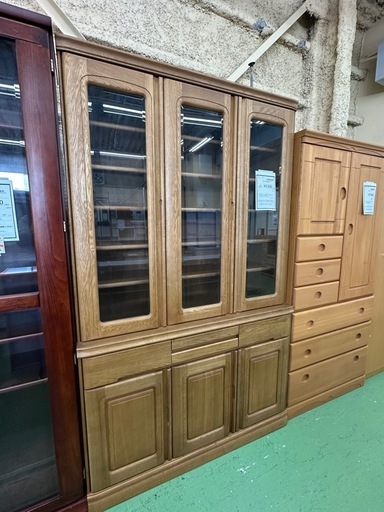 【ドリーム川西店御来店限定】3枚扉　収納棚／クリーニング済み 【2125560000000433】