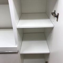 ★リユースのサカイ春日部店★KJ10824  レンジ台 ホワイト H89×W90×D40 クリーニング済みの画像