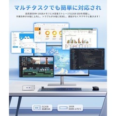 ミニpc n97 Windows11 16G RAM 512G SSD 4コアの画像
