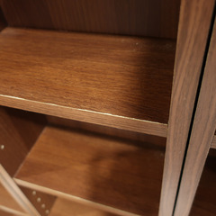 家具 スライド式本棚　赤茶 【コンプオフ金沢野々市店】の画像