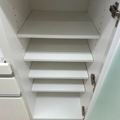 ★リユースのサカイ高崎店★TJ12235 (株)ニトリ レンジ台 白 H101.5×D50.5×W88 クリーニング済みの画像