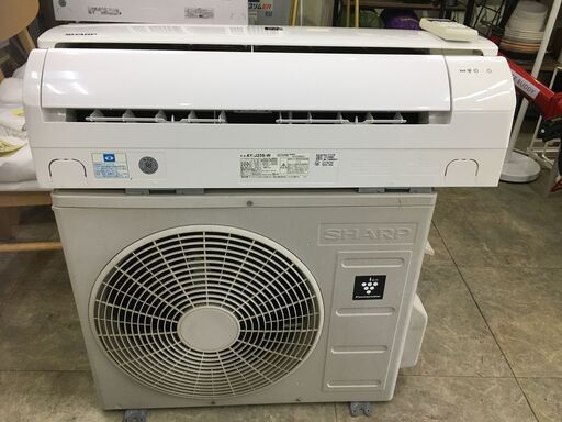 エアコン在庫処分セール！！　カード払いなら１５％OFF　現金払いなら２０％OFF　SHARPルームエアコン　2019年　２．５KW（７～１０畳）除菌消臭　標準工賃込み