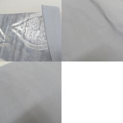 袋帯 雲立涌文様 六通柄 銀糸 シルバー系 正絹 仕立て上がり 長さ440cm 【キモノオフ野々市若松店】の画像