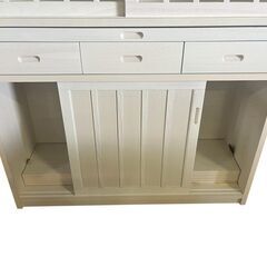 【未使用品】食器棚　大川家具の画像