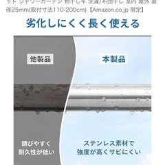 【決まりました】強力突っ張り棒  直径25mm(取付寸法110-200cm)の画像