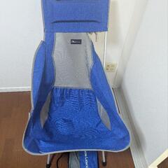 ※ジャンク品※ハイバックチェア　青と灰色