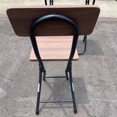 美品&新品 折りたたみ イス テーブル セットの画像