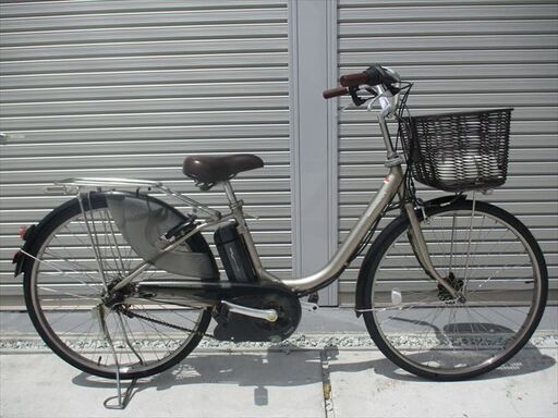 E368　★整備済み　中古電動自転車★ヤマハ　パスナチュラ【26インチ　ゴールド　8.9Ah】
