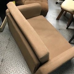 ジャングルジャングル貝塚店　2人掛けソファ　ソファー　ブラウン　ローソファ　貝塚市　二色浜　リサイクルショップの画像
