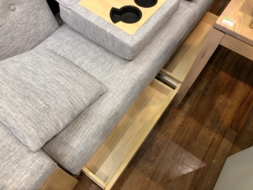 ジモティ来店特価!!! オットマン付きソファー レッド J-514