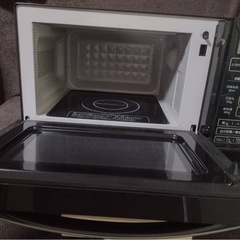 【完売】13 ニトリ フラット電子レンジ EM‑520X／約18L・ブラックの画像