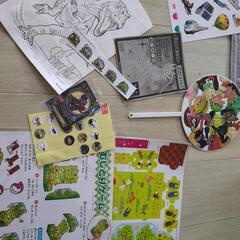 男の子夏休みセット★ポロロ乗り物シール　恐竜＆昆虫シール　ぬりえなどの画像