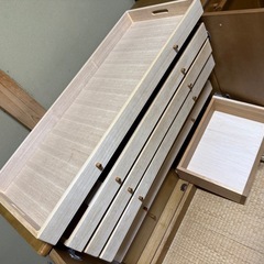 大容量⭐︎木製収納家具①（桐？）収納棚の画像