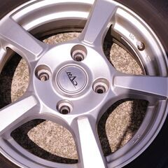 アルミホイール　スタッドレス　165/80R14　４本セット　NV200で使用の画像
