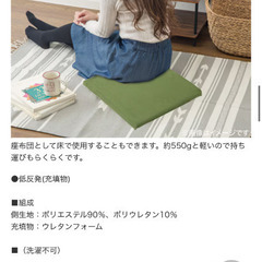 ニトリ　ソフト低反発シートクッション(BL)の画像