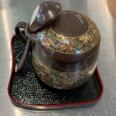 0712-109 カネ幸陶器 美濃焼 幸泉窯 天目花鳥 茶碗蒸し...
