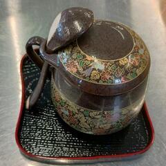0712-110 カネ幸陶器 美濃焼 幸泉窯 天目花鳥 茶碗蒸し...