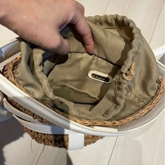 ダイアナ　Diana カゴバッグ ショルダーバッグ 巾着付きの画像