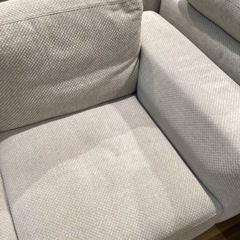 【トレファク神戸南店】★値段下げましたkarimoku 2人掛けソファーです!【取りに来られる方限定】の画像