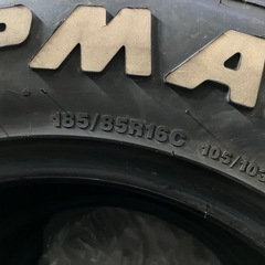 【バリ山】185/85R/16　GRIPMAX Grip Ice X SUV ホワイトレター！の画像
