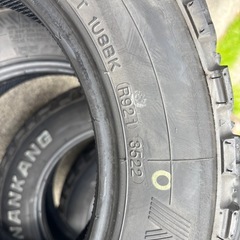 マッドタイヤ　中古タイヤ4本セット　軽トラ　155 70 13インチ ナンカン　FT-9  の画像