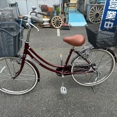ブリジストン　自転車　２４インチ トレンディ　カゴ前後付きの画像