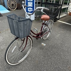 ブリジストン　自転車　２４インチ トレンディ　カゴ前後付きの画像