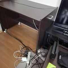 1人用テーブル キャスター付き可動式 台 棚の画像