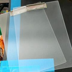 0712-073 無印良品　アクリルクリップボード　2個の画像