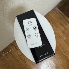 【受付終了】リビングファン 扇風機 DCモーター タワーファン 羽なし スリムファン 縦型 おしゃれ 木目 リモコン付き 首振り 節電 省エネの画像