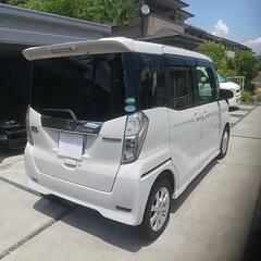 H26年式　三菱　ekスペース　カスタムG　MITSUBISHI地デジナビ　Bluetooth　ETC　ルームミラー内蔵型バックカメラ　リア両側パワースライドドア　後部座席用サーキュレーター　純正エアロ　純正ホイール　取説　ナビ取説　タイミングチェーン　車検約2年付き　の画像