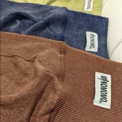 上下セット！新品未使用 minomomo コーデュロイ風 美尻セットアップの画像