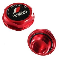 TRD トヨタ TOYOTA アルミニウム オイル フィラー キャップ アルマイト加工 レッド 赤 GR SPORTの画像