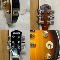 【❗️✨ギター入門に✨❗️】DONNER 🌟エレキギター🎸レスポール型🎶ソフトケース・付属品付き❗️の画像