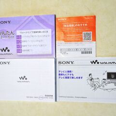 SONYウォークマンフルセット(NW-S744)本体・スピーカ・充電器・usbケーブル・取説等の画像