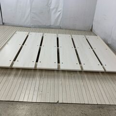【未使用・組立済み】ベッドフレーム セミダブルサイズ 幅1400×奥行2006×高さ160 ㎜ Ekuldo-L エクルドの画像