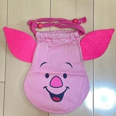 【無料】ディズニー　ピグレットの巾着袋、ヘラクレスの巾着服