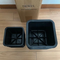 DEWEL 高さ調整 継ぎ脚 かさ上げ テーブル脚 8個セット 洗濯機 台 高さをあげる 机 脚 こたつ テーブル ベッド ソファー 2段 高さ調節 大と小 安定感 耐荷重500kg 正方形 (黒色)の画像
