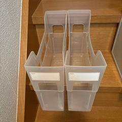決まりました！収納ボックス　書類整理　小物入れ　クリア2個の画像
