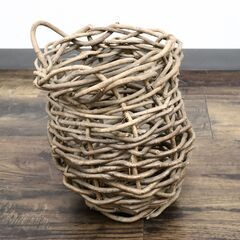 ≪ZC274ジ≫ あけび 籠/バスケット 3点 まとめ/セット 編み籠 かご/カゴ/バスケット 工芸品/木工芸/伝統工芸 雑貨 現状品の画像