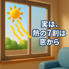 📢【遮熱対策したいけど…こんな方に！】 「窓からの暑さ、な…