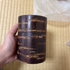 茶筒　桜の木