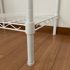 ニトリ スチールラック(CUSTOM 幅60cm 2段 ホワイト)の画像