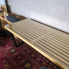 中古品 ネルソンベンチ リプロダクト プラットフォームベンチ(ガラス天