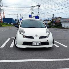 日産 マーチ 12SR  中期型 パールホワイト 12万キロ 車検あり
