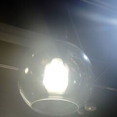 ダクトレール用 ペンダントライト 点灯確認済み 1個 ライト 照明 ガラス製 ライティングレール用 札幌市 中央区 南12条店の画像