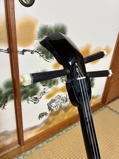 7月12日終了！沖縄三線！貴重！知念大工型！本蛇皮！本張り！【一枚