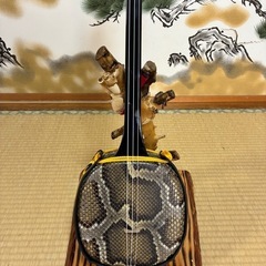 沖縄三線！貴重！知念大工型！本蛇皮！本張り！【一枚張り】⑨